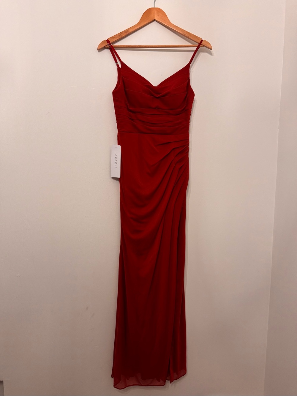 Azazie Rust color  Mermaid dress Brand